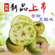 5斤包郵 山東煙臺新鮮印度青 老式印冬 冰糖心 純甜無酸味青蘋果 4.8斤 75mm-80mm