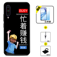 好機友 適用魅族16T手機殼魅藍16T保護套M928Q防摔全包軟薄情侶潮網(wǎng)紅男液態(tài)硅膠女個(gè)性新款魔方 忙著(zhù)賺錢(qián)+全屏鋼化膜+指環(huán)+掛繩 魅族 16t