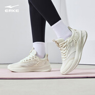 鴻星爾克（ERKE）跑鞋女款春秋季新款軟彈減震女子跑步鞋防滑運(yùn)動鞋子凌躍2.0 微晶白/淺灰綠 37碼