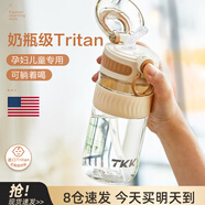 cica吸管杯成人孕婦水杯女塑料帶刻度兒童直飲壺學(xué)生杯子躺著喝水夏季 白500ml-吸管款-產(chǎn)婦孕婦推薦