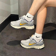耐克（NIKE）男鞋2025冬季新款Air Zoom 5訓練跑步鞋運動(dòng)鞋休閑鞋復古老爹鞋 FJ4151-001白金色橙色銀白深藏青 39