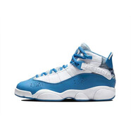 耐克（NIKE）女子新款A(yù)IR JORDAN 6運(yùn)動(dòng)鞋時(shí)尚緩震耐磨高幫籃球鞋323419-180 DM8956-100 北卡藍(lán) 40