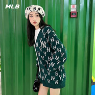 美職棒（MLB）官方針織衫 男女裝休閑開衫老花外套新款明星同款3AKCM0224 3AKCM0124-紐約洋基隊/深綠色 M 170/92A