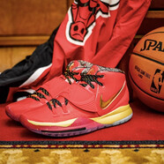 耐克（NIKE）男鞋Kyrie 6 歐文6代 男士實(shí)戰運動(dòng)時(shí)尚舒適籃球鞋 CD5028-900 寶石紅 40.5