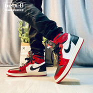 耐克（NIKE）【嚴(yán)選好物】Air Jordan 1 High AJ1男女復(fù)古運(yùn)動(dòng)高幫休閑籃球鞋 【黑白紅公牛】CT0979-610 41 (260mm)