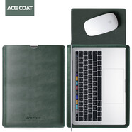 ACE COAT牛皮電腦包適用蘋(píng)果筆記本Macbook Pro14內(nèi)膽Air13.6 M3 M2保護(hù)套 墨綠色內(nèi)膽包（不含電源包） Air/Pro13英寸（ 2022）