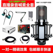 得勝 （TAKSTAR） PCK850專業(yè)級大振膜電容麥克風(fēng)直播帶貨錄音手機(jī)唱歌話筒設(shè)備聲卡套裝全套 創(chuàng)新7.1A5臺式內(nèi)置PCI-E聲卡套裝/一對一精