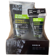 歐萊雅（LOREAL）男士潔面膏150g潔面乳洗面奶控油深層清潔毛孔學(xué)生中青年 控油炭爽雙效潔面膏100ml+50ml 