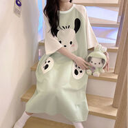 帕恰狗女士睡裙薄款夏天薄款網(wǎng)紅風(fēng)大碼可愛(ài)春秋季孕婦家居服睡衣 82378--關(guān)注店鋪優(yōu)先發(fā)貨 XXXXL200-220斤