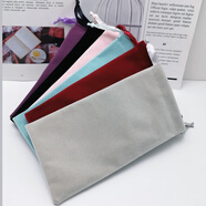 三只青蛙 6.7英寸適用蘋(píng)果14plus/13/iPhone12Pro Max手機保護套防塵絨布袋 棗紅20*10cm