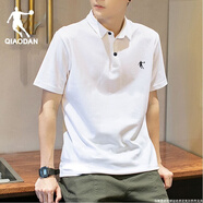 喬丹 短袖t恤男夏季新款棉質(zhì)透氣速干休閑服舒適時(shí)尚健身衣運(yùn)動(dòng)短袖男 白色-(POLO衫) L /175