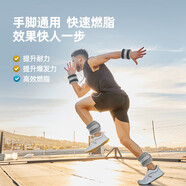 朗威沙袋綁腿負重跑步訓練負重沙袋學生腳踝隱形男女沙包舞蹈手腕運動 質(zhì)感黑 1kg*2 手腳通用