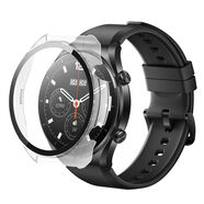 瘋殼小米Watch S1保護殼Xiaomi S1殼膜一體PC鋼化玻璃保護套防摔防刮 【透明】殼膜一體 適用xiaomi watch S1