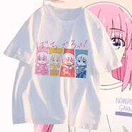 結(jié)盟者孤獨搖滾T恤衫二次元衣服夏季學(xué)生動漫卡通周邊cos服寬松短袖男女 5 常規(guī) 3XL