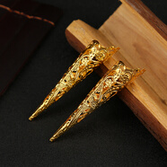 戎夏古代裝指甲套宮廷嬪妃假長(cháng)指甲套手指套護甲加厚如懿傳延禧攻同款 鏤空款短款2個(gè)