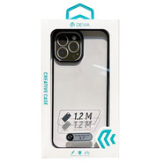 DEVIA迪沃 透明全包流金電鍍手機殼 適用于蘋(píng)果iPhone 13系列 黑邊【蘋(píng)果13ProMax】