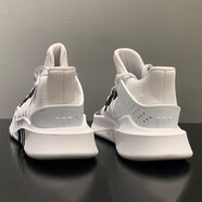 阿迪達斯 （adidas）三葉草女鞋秋季新款運動鞋EQT時尚休閑緩震透氣跑步鞋 BD7772/白色黑標 36.5