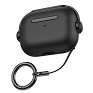 帝仕信 【防丟鎖扣開(kāi)關(guān)】適用AirPods pro2代蘋(píng)果耳機防摔保護套airpods3代全包耳機殼 【黑色】 AirPods 3代