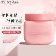 TUSSAH磨砂膏香氛海鹽身體浴鹽保濕舒緩肌膚沐浴按摩膏 玫瑰與詩(shī)350g