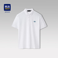 海瀾之家（HLA）polo衫男短袖上衣夏季商務(wù)休閑涼感透氣簡(jiǎn)約翻領(lǐng)體恤父親節(jié)禮物 親膚舒適透氣-漂白B7 XL (180) 建議76-82kg