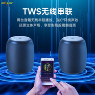 狂熱者（ZEALOT） 新款藍(lán)牙音箱高保真便攜式迷你低音炮大音量手機(jī)網(wǎng)紅音響小型家用無(wú)線戶外防水車(chē)載 【兩臺(tái)TWS串聯(lián)】經(jīng)典黑2臺(tái)