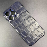 魔巖（MOYAN）【手工定制】蘋果17promax手機殼真鱷魚皮全包iPhone16promax保護套防摔高端輕奢保護殼商務(wù)男女 【星際藍】手工定制 蘋果16pro