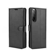 適用索尼xperia10IV/1IV手機殼翻蓋SONY支架XA2Ultra防摔手機保護殼套 黑色 索尼 Xperia 5 IV