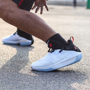 耐克（NIKE）男鞋籃球鞋新款詹姆斯 使節(jié)11 系列潮流撞色緩震實戰(zhàn)運動鞋籃球鞋 AQ0394-100黑白 40.5