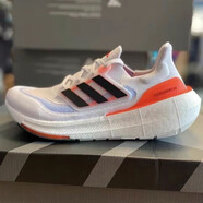阿迪達斯 （adidas）跑步鞋男鞋 夏季新款休閑鞋ultraboost爆米花緩震透氣耐磨運動鞋 HQ6351/黑色/白色/紅色/藍色 40 (245mm)