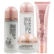 新面孔（NEW FACE） 美肌保濕補(bǔ)水5件組合套裝護(hù)膚品水乳液套盒護(hù)膚 4件套：水+乳液+面奶+霜