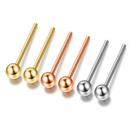 帝普適合過(guò)年的金珠耳釘2022年新款潮氣質(zhì)韓國網(wǎng)紅高級感18k黃金耳環(huán) 18k金豆豆耳釘3mm一對（黃色） 支持復檢 假一賠三