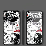 領(lǐng)悍 小米手機殼海賊王路飛動(dòng)漫卡通潮牌男女款個(gè)性創(chuàng  )意軟殼全包防摔 炫酷黑- 薩博 小米6X專(zhuān)屬