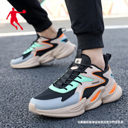 喬丹QIAODAN男鞋運動(dòng)鞋男跑步鞋秋季新款旗艦網(wǎng)面學(xué)生休閑鞋子男生 砂褐色/黑色（320） 41