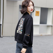 楚馨2025春秋季新款女裝棒球服百搭韓版寬松女士小個子短外套女風衣 圖片色 2XL