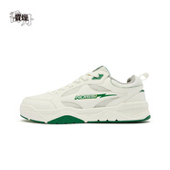 喬丹（QIAODAN）質(zhì)燥低幫板鞋男2025冬季透氣輕便運動(dòng)休閑鞋男KM23240508 象牙色/松柏綠  41 