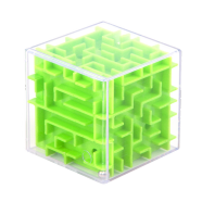 虹昇（HONGSHENG）立体迷宫球3d魔方玩具儿童魔幻走珠平衡男女孩 迷宫球(绿色)普通款6cm