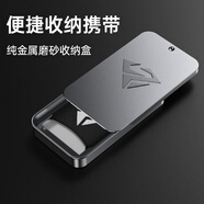 奢姿【買一對發(fā)兩對】吃雞指套防手汗游戲指套電競銀纖維高靈敏神之套不求人和平精英超薄透氣手游指套 【磨砂銀】金屬收納盒*1（無指套）