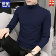 羅蒙（ROMON）2025新款男士雙面德絨半高領(lǐng)套裝青少年棉毛衫秋衣褲秋褲 德絨套裝黑色 上衣+褲子 L 【100-120斤】