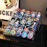 KAMAN吧唧展示架桌面亞克力谷子收納盒階梯架子立牌周邊徽章卡片置物架 吧唧展示架【7層】1個(gè)