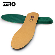 零度尚品Zero零度鞋墊頭層豬皮男士皮鞋舒適透氣吸汗加厚增高鞋墊 淺棕色 38碼