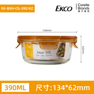 康寧餐具玻璃飯盒微波爐加熱專用飯盒上班族帶飯餐盒玻璃保鮮盒冰箱收納盒 【康寧金】小圓碗 單件裝 390ml