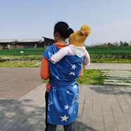 優(yōu)恩蓓春夏季棉布背帶四川老式棉布背巾后背式寶寶傳統(tǒng)背帶薄款嬰兒背袋 五星圖案