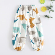 HELLOLUOBO兒童防蚊褲男童純棉紗布夏季薄款燈籠褲睡褲中小童寶寶春秋款褲子