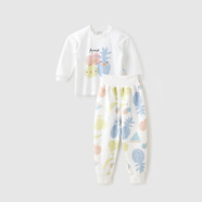 aqpa【195g新疆棉】嬰兒內(nèi)衣套裝純棉衣服秋男女寶寶睡衣兒童秋衣秋褲 水果拼盤（高腰） 66cm