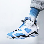 耐克（NIKE） AIR JORDAN 6 GS AJ6 喬6籃球鞋 384665 白藍384665-410 40