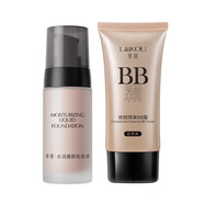 萊蔻（LAIKOU）粉底液遮瑕保濕 防水防汗 bb霜女遮瑕保濕不易脫粉底妝化妝品彩妝 【自然色】+BB霜【自然色】 40g