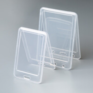 雙面透明防水卡套工作證定制出入證件套廠(chǎng)牌吊牌可定制logo學(xué)生掛牌掛繩 小號透明卡套（單卡套）