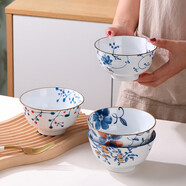 千扶里5英寸家用陶瓷泡面飯湯沙拉日式微波爐碗具套裝