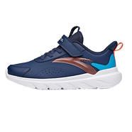 安踏童鞋斷碼清倉特價(jià)運動(dòng)鞋白色小白鞋透氣舒適中大童休閑跑步鞋子 （皮面）藍色5521 39 內長(cháng)24.5cm