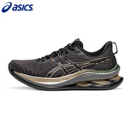 亞瑟士（asics）跑鞋男GEL-KINSEI MAX鉑金版緩震運動鞋1011B927-001 黑色_米黃色 40